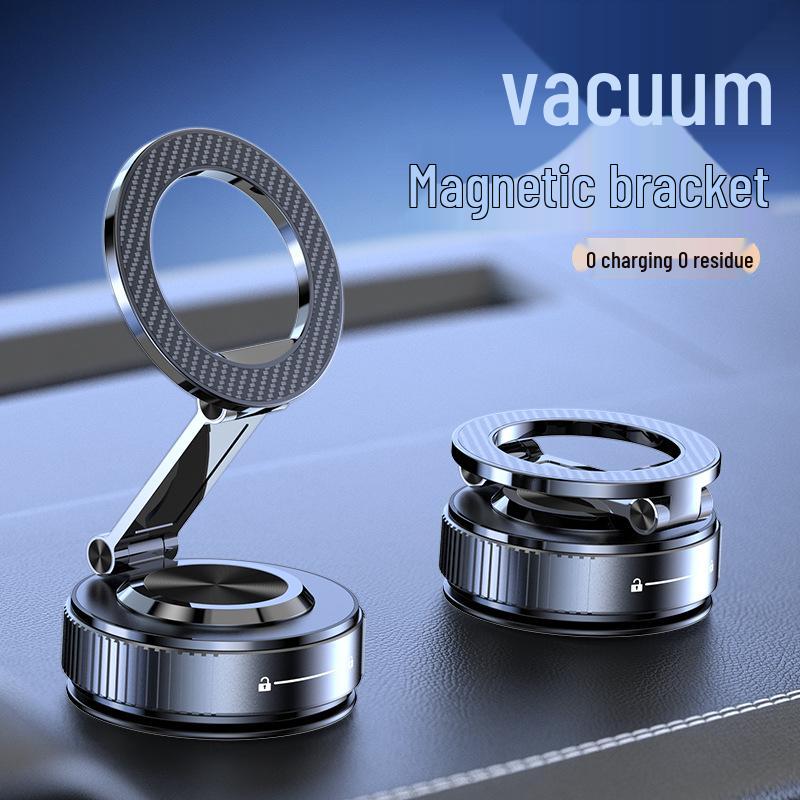 High-Quality K20 Car Vacuum Suction Cup Zinc Alloy Magnetic Rotating Phone Holder чёрный