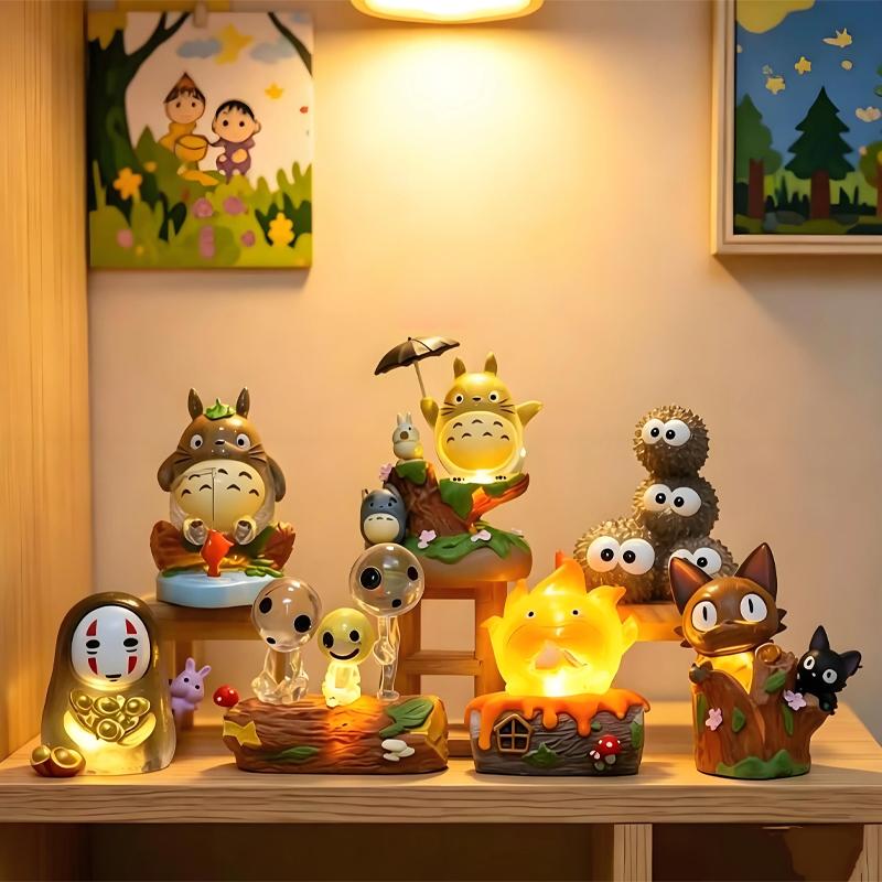 Anime Healing Fairy Tale Kingdom Series Car Decoration Glow Model Home Ornaments Toys Mystery Box Collectble Fun Gifts