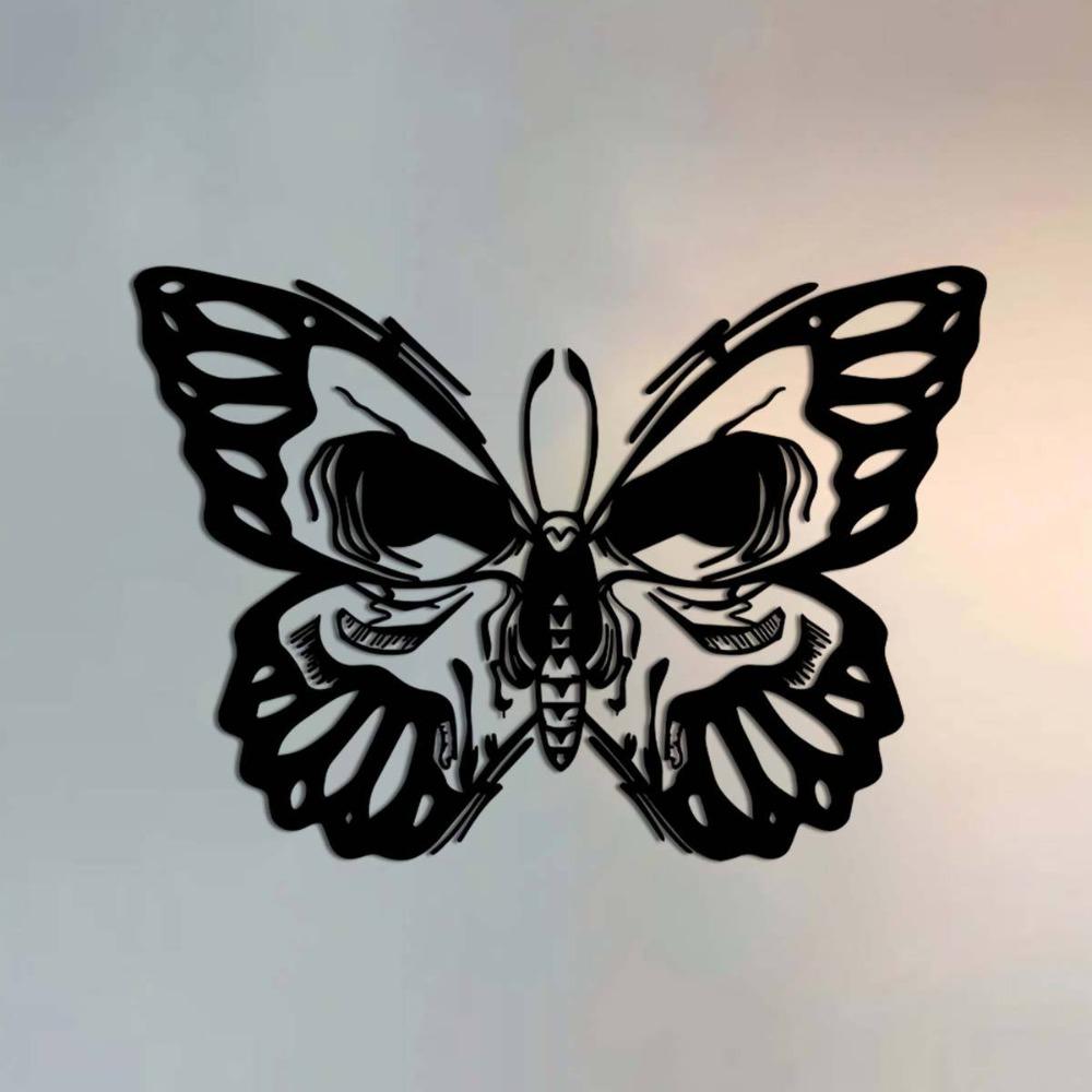 Charming Metal Butterfly Wall Art Indoor Outdoor Garden Terrace Balcony Decor
