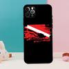 Diver Down Diving Flag Phone Case For iPhone 17 Air 16 14 13 12 11 15 Pro Max 12 13 Mini 15 16 Plus 16e Cover Coque