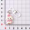 Adorable Cartoon Sheep Resin Keychain Non-fading Design Portable Pendant for Laptop Bag Decor Kids Birthday Gift Ideas