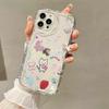 Love Kitten iPhone17Promax Mobile Phone Case Transparent for Apple 16promax Cream Case 15 Cartoon