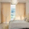 European Double-Layer Blackout Lace Curtains with Retro Gauze, Elegant for Bedroom & Living Room