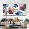 Abstract Pink Blue Flowers Canvas Painting Posters and Prints Landscape Wall Art Pictures for Living Room Cuadros Modern Home Decor
