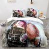 3PC America Football Bedding Microfiber Full/Queen/King/Twin Sport Duvet Cover Set for Boys Girls Teen Speed Victory Quilt Cover