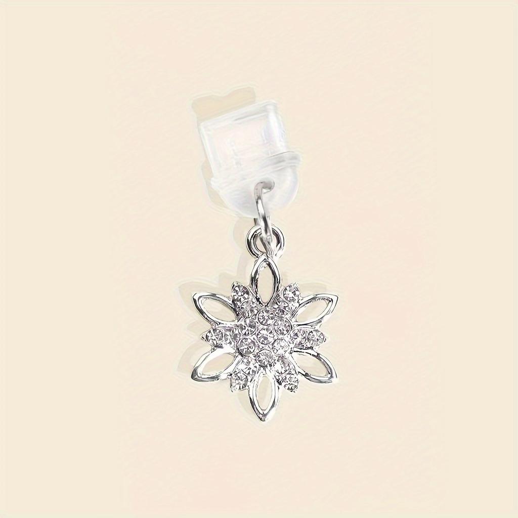 1Pc  Mobile Phone Dust Plug, Metal Fashion Starburst Pendant Dust Plug, Decorate Your Mobile Phone.