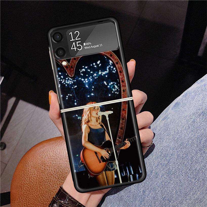 

CR66 S-Sabrina C-Carpenter Phone Case For Samsung Z Flip 7 6 5 4 3 Galaxy ZFlip7 ZFlip6 ZFlip5 ZFlip4 ZFlip3 5G Print Cover Samsung Z Flip 7