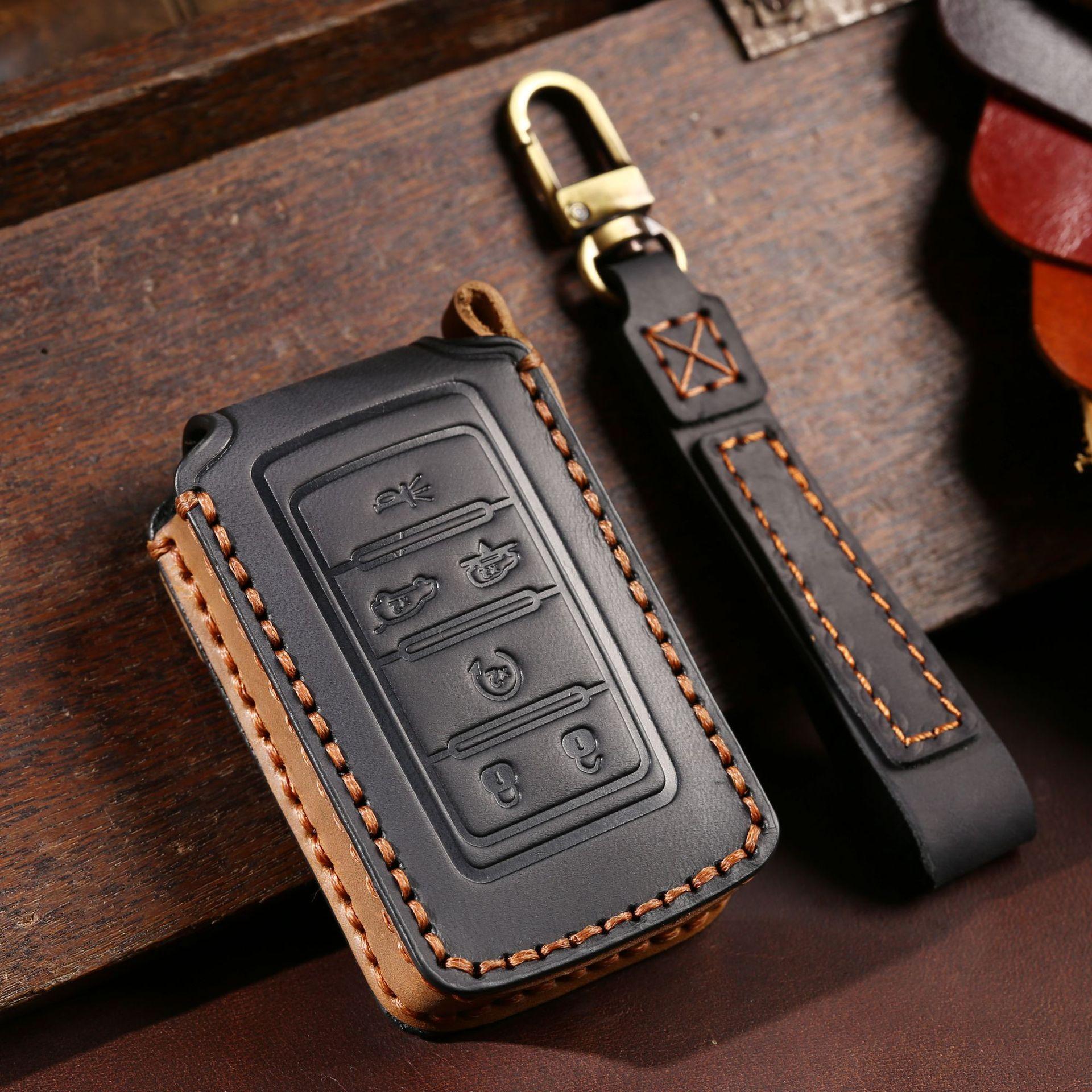 

Car key cover is suitable for JEEP Jeep s new Grand Cherokee key cover protective case leather.