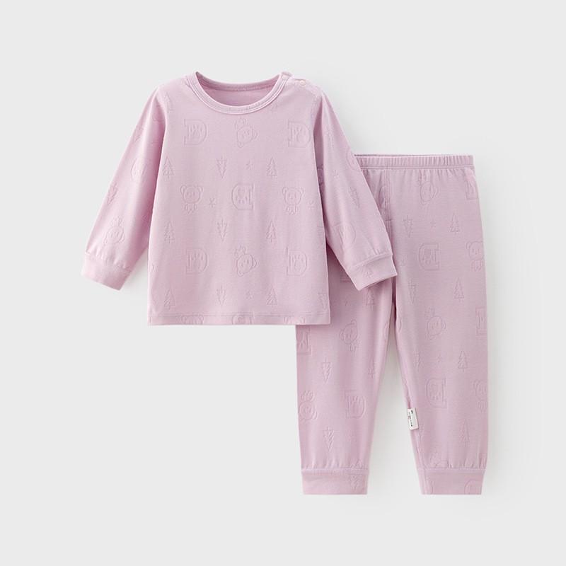 Baby Long Sleeve Pajama Set Toddler Kids Cotton Blend Underwear Neutral Boys Girls Winter Home Wear