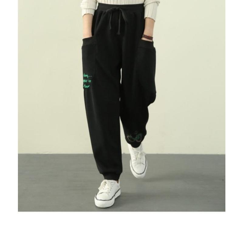 New Spring and Summer Harem Pants Loose Ties and Ties Plus Size Women's Casual Ties and Ties