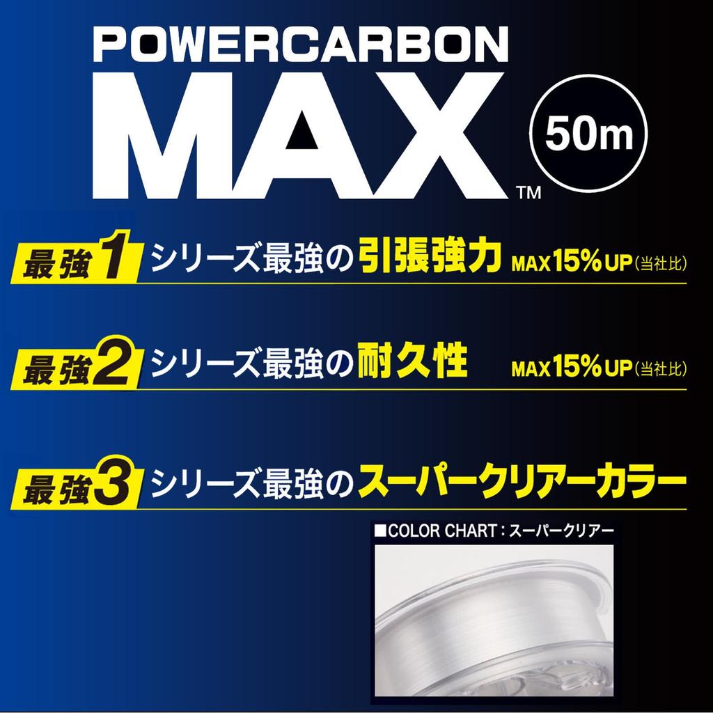 DUEL Harris Power MAX Fluorocarbon 50m No. 1.75 Super Clear