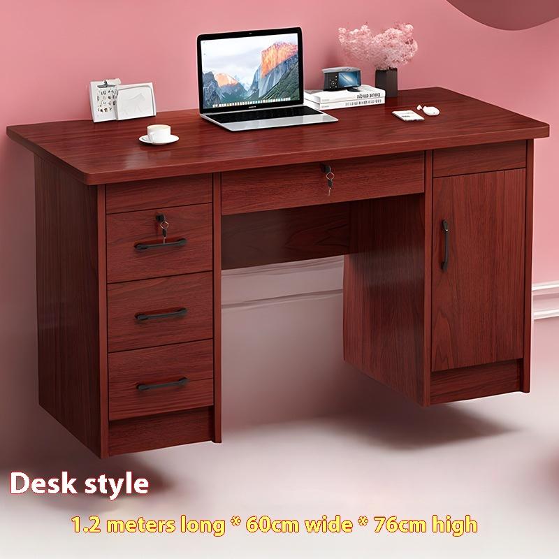 Massivholz Schreibtisch Computertisch Schreibtisch Ökologisches Brett Einzelperson Mitarbeiter Schreibtisch Heimgebrauch mit Schublade und