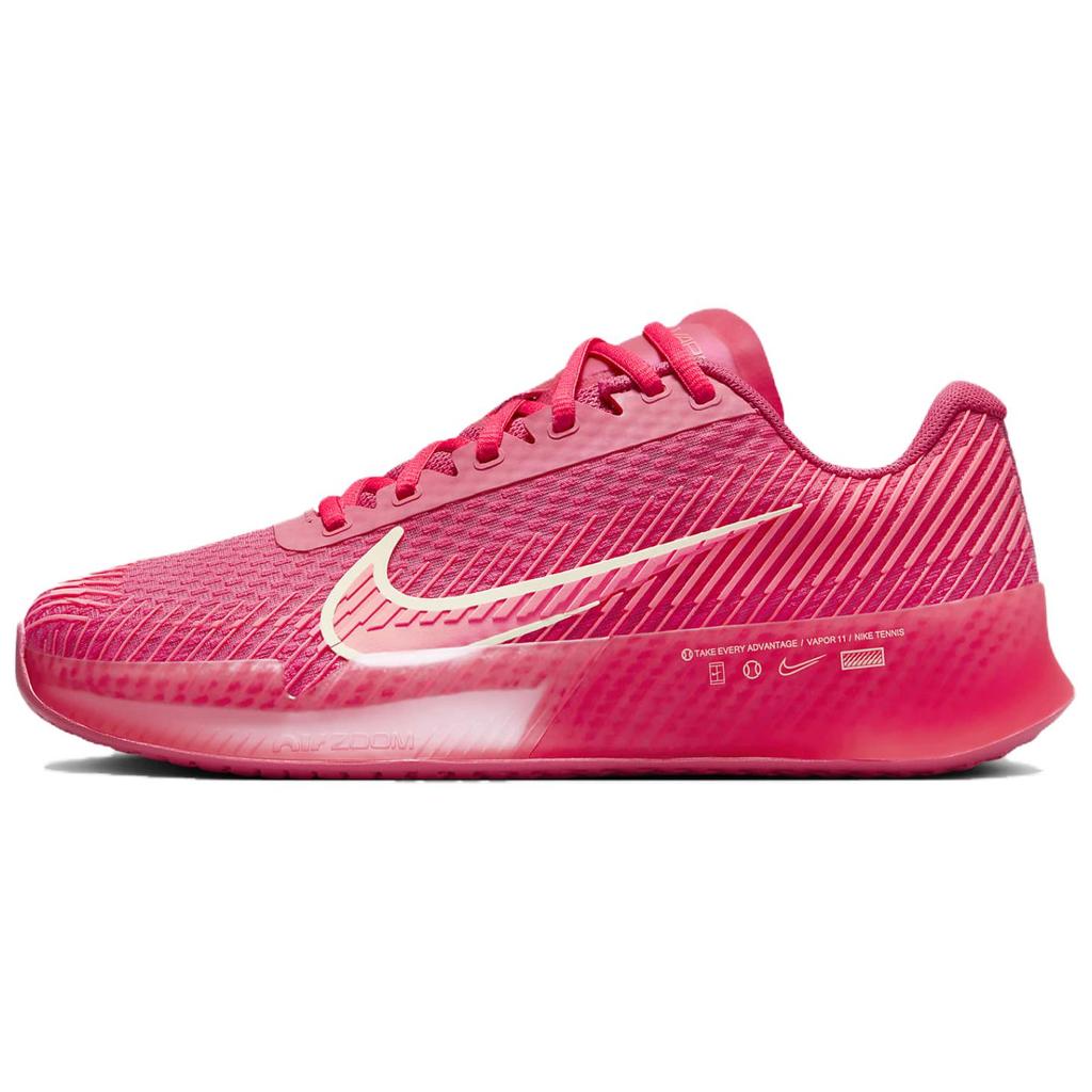 Nike Air Zoom Vapor 11 Low-Top Tennis Shoes Women's Red Sneakers Casual DR6965-600