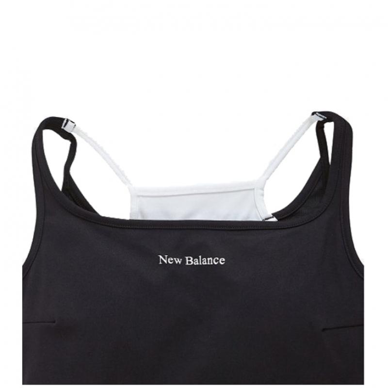 New Balance Women S Hi Soft Square Neck Bra Top SportS Bra Crop Top Nbn9c2w002 Bk