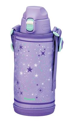 Thermos Industry Peacock Water for Kids and Vacuum Direct with Stainless Steel Purple Star AVS The-peacock (The-peacock) Bottle, 800ml, Insulated,