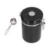 Stainless Steel Coffee Canisters with Calendar Wheel Exhaustable Coffee Jar for Home Coffee Shop