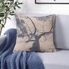 Tree Sky Square Jacquard Pillow Cover for Sofa Office Waist Cushion Cover Home Decorative Pillowcase