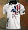 2026 Independent Station Summer Men's Casual Lapel POLO Shirt 3D Digital Printing Men's Outdoor POLO Shirt
