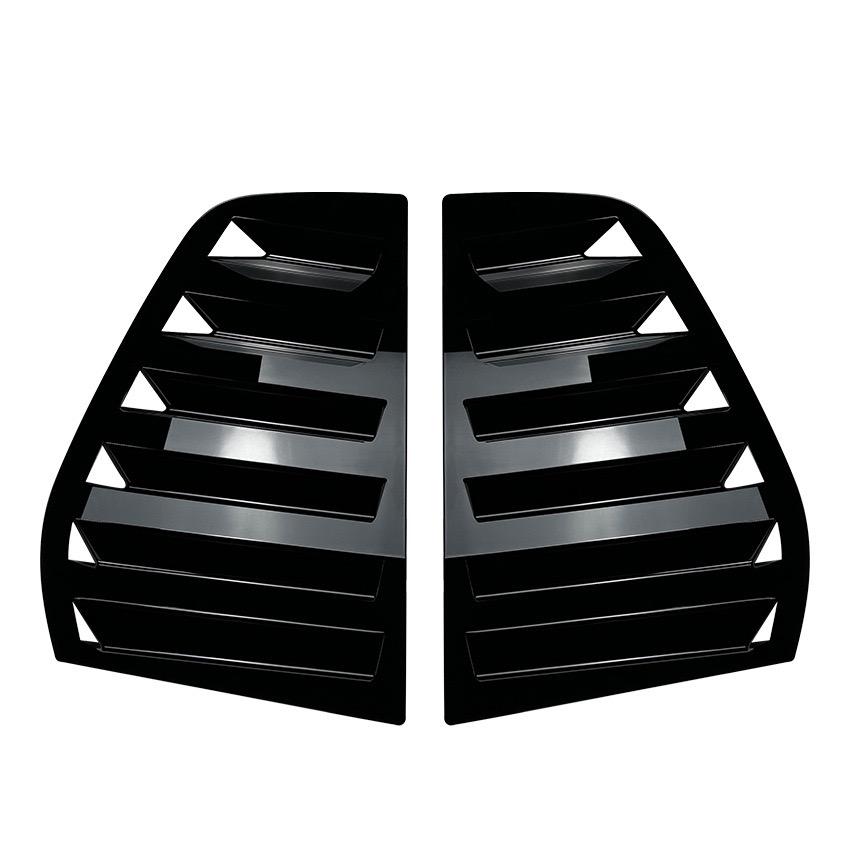 For VW Golf 5 MK5 5 Doors 2003-2010 Car Rear Louver Window Side Shutter Cover Trim Sticker Vent Scoop Carbon Fiber Look ABS