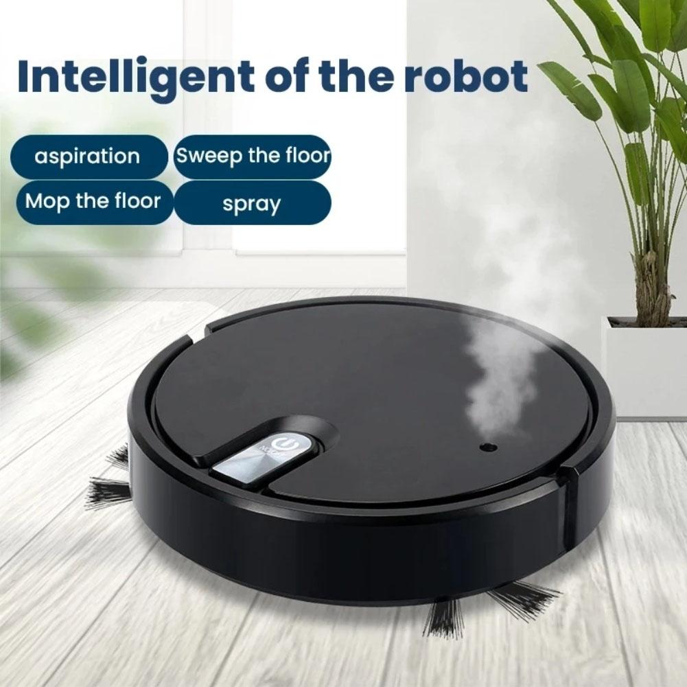 1pc Robotic Vacuum Cleaner Integrated Humidifier Spray For Household Floor Cleaning Tools Smart Navigation Vacuum Cleaner