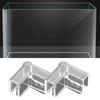4Pcs Tank Corner Protectors Soft Easy To Use Thick Tight Fit Triangle Keep Safety PVC Transparent Design Fish Tank Protective Covers
