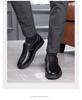 Herrskor i Plus Size, Slip-on, Business Casual, Läder, med Tjocka Sulan (Storlekar 47-48)
