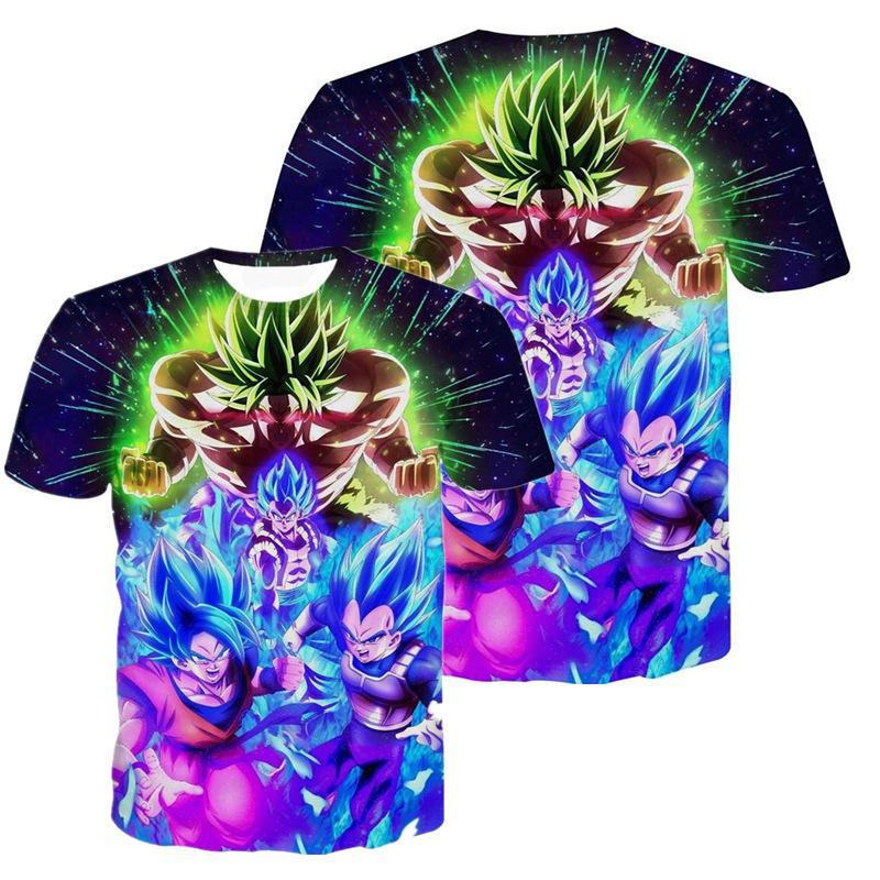 Adult cartoon trendy printed personalized casual T-shirt men