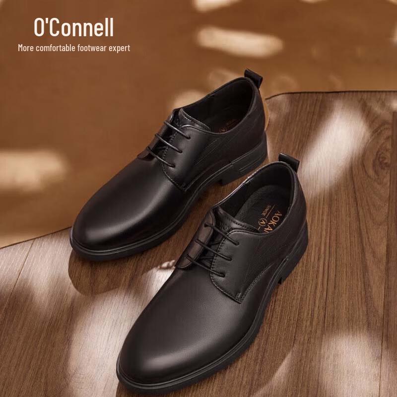 Aokang Men s Lace-up Business Derby Shoes 39