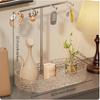 Key Tray, Valet Organizer, Entryway Decorative Wood, Living Room Classic Transparent