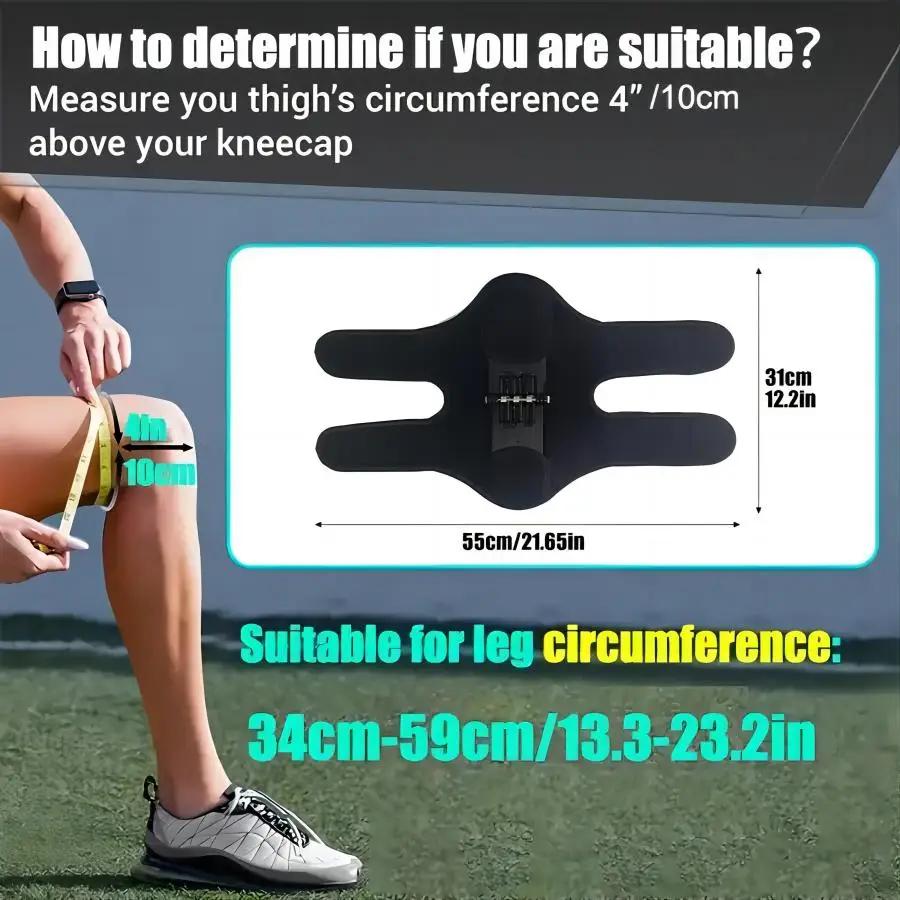 Knee Booster izable Fit Breathable Support with Powerful Rebound Spring Hook and Loop Closure Ideal for Running Bicycle and Hiking