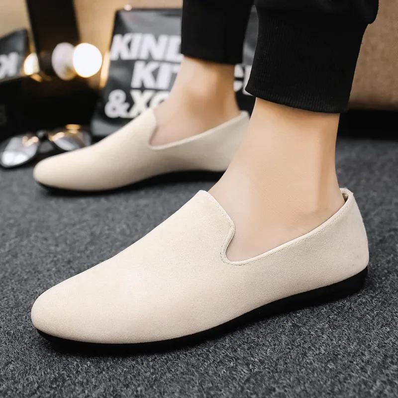 Mens Loafers Flat Casual Shoes for Men Slip-ons Designer Shoes Man Low Top Male Sneakers 2025 New Arrival Zapatos De Hombre