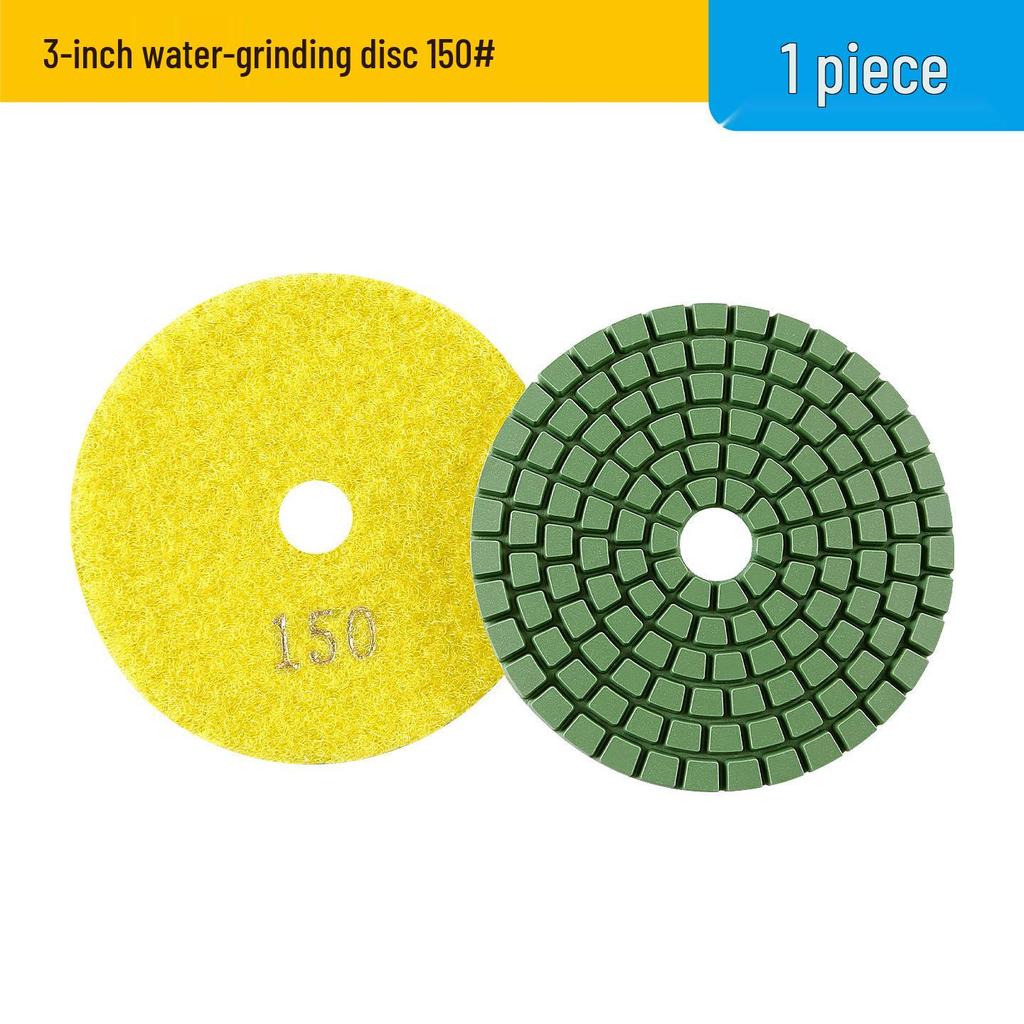 Diamond Wet Stone Polishing Pads for Granite & Quartz Renovation - Angle Grinder Compatible Discs