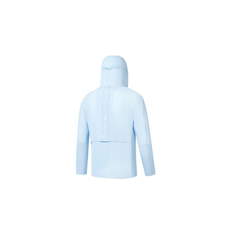 Saucony Solid Color Zip-Up Hooded Jacket Men Jackets Light-Blue SC2239022-2