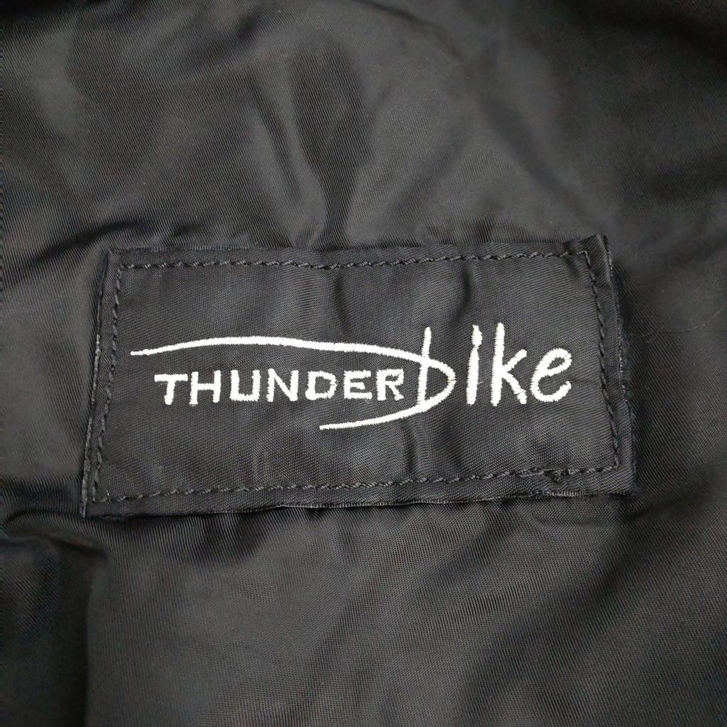 THUNDERBIKE Nylon-Fahrerjacke Herren ML Schwarz Motorrad MA-1 Oberbekleidung(GEBRAUCHT)