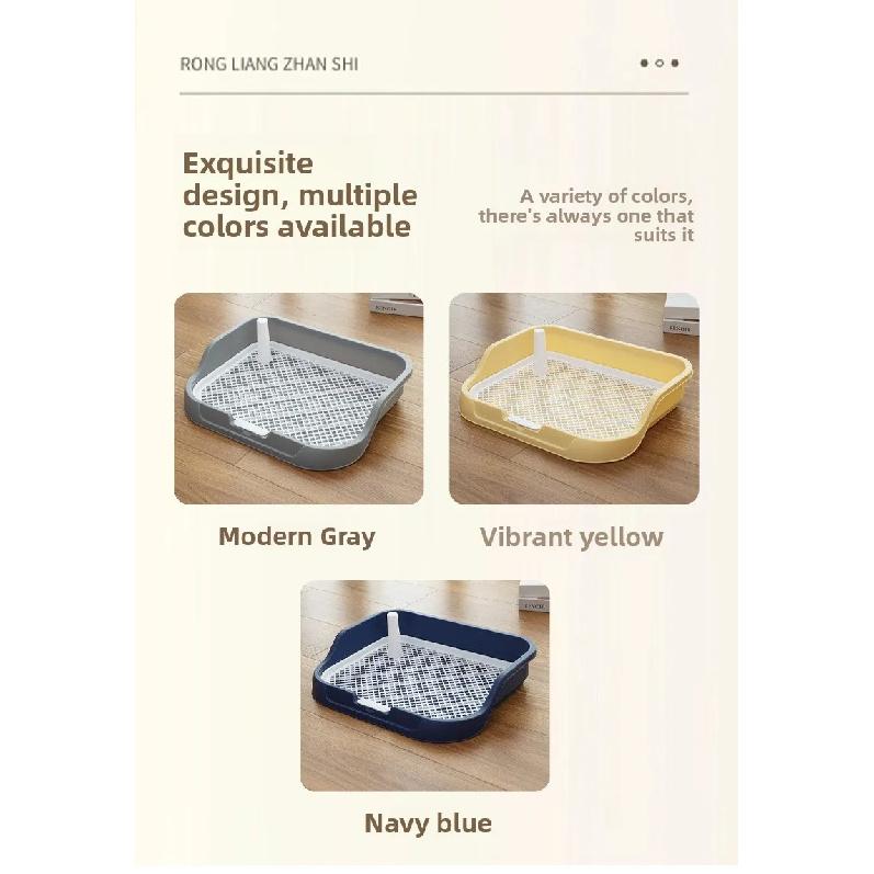 Grid Dog Toilet Anti‑Splashing Pet Potty Tray Small Medium Large Dogs