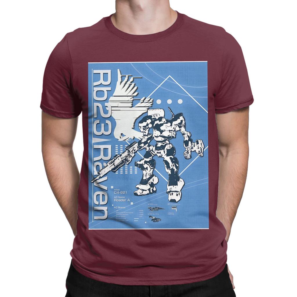 Armored Core Rb23 Raven Blueprint Novelty Graphic 100 Cotton Tshirt Armored Core Tops Tees For Unisex