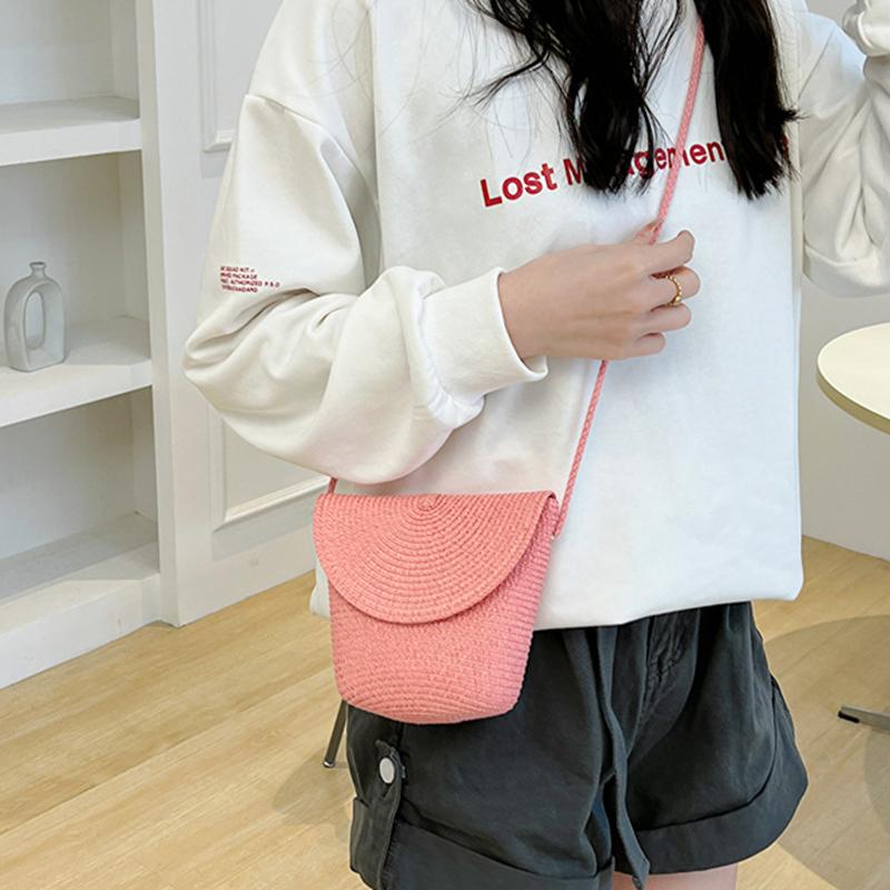 Handbag French Straw Woven Bag Shoulder Bag Sen Series Bag Pastoral Crossbody Bag Summer Bag