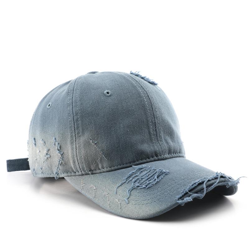 Custom Logo Baseball Cap Rear Adjustable Solid Snapback Hat Diy Women Causal Distressed Hip-Hop Cap Gorros Outdoor Embroidery