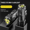 Three Eyed Mini Flashlight Rechargeable Led Flashlight New Thumb Flashlight