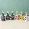 0.51oz Vintage Round Glass Perfume Bottle, Dubai Arabic Style, Home Decor Dresser Ornament, Festive Gift for Women