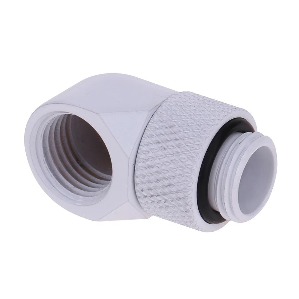 2PCS G1/4 Thread Rotating 90 Degree Elbow Fitting Adapter Rotary Fitting Water Cooled Connector for PC Water Cooling System