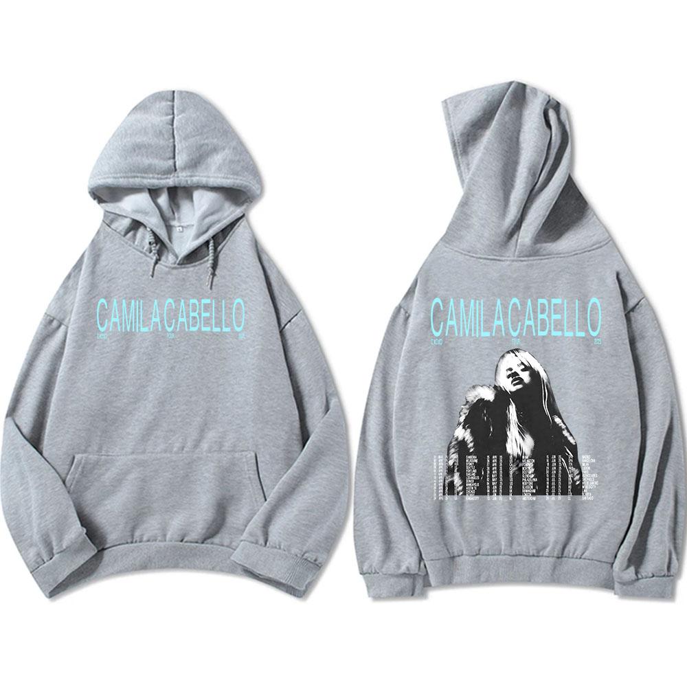 Camila Cabello Yours.C Tour 2025 Hoodies Langarm Fleece Herren/Damen Sweatshirts Grafik Kleidung Tasche Kapuzenpullover Männlich