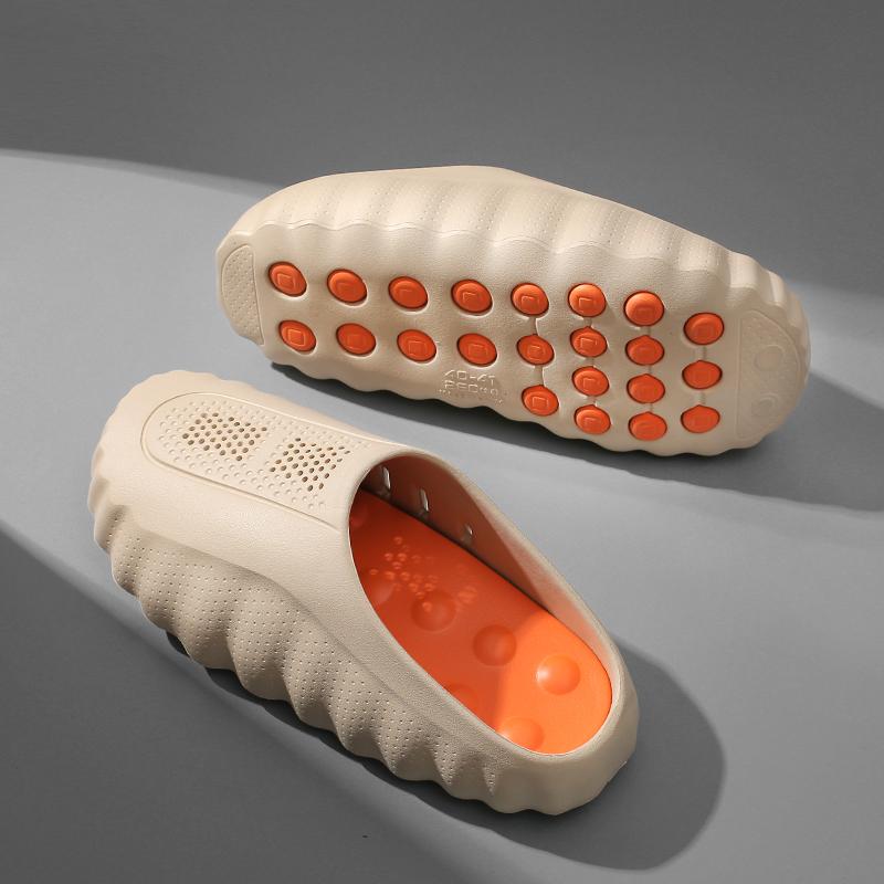 Nuevas Pantuflas para Mujer de Exterior Suaves con Suela Gruesa Chanclas Sandalias Transpirables para Hombre Antideslizantes Pantuflas de Baño Sandalias de Playa de Verano