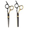 Professional Hair Cutting Scissors Set Straight Thinning Shears Salon Barber Kit Black Gold Blue Purple
