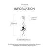 copper Graceful Black Swan Ballerina Charm Pendant Compatible With Authentic Charm Bracelets Women Do It Yourself Jewellery Gift