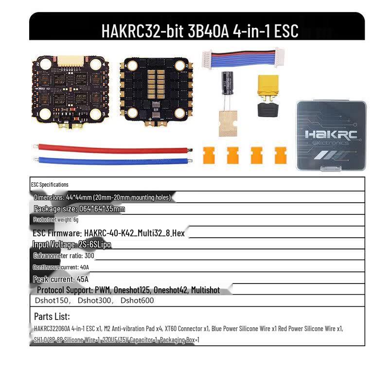 HAKRC BL-S 4-in-1 Brushless ESC