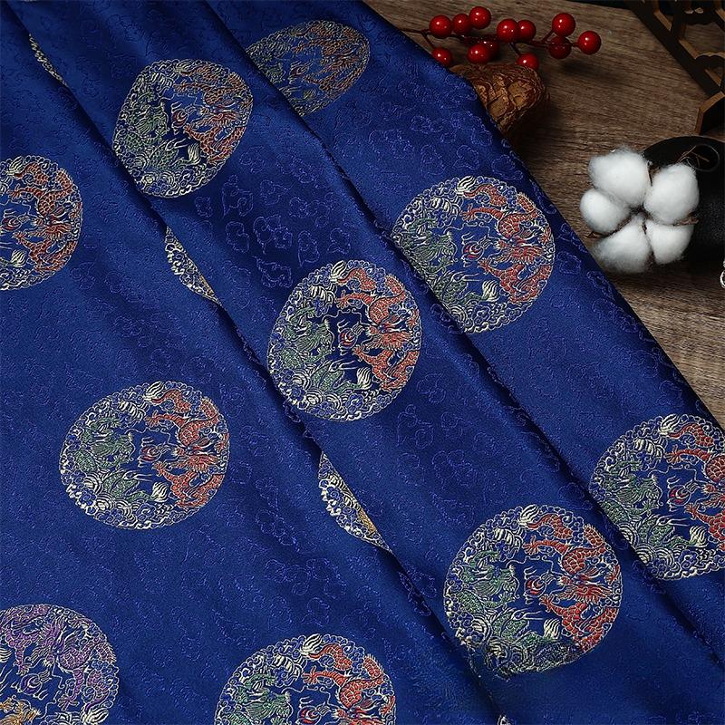 100x75cm High Grade Brocade Fabric Chinese Jacquard Thick for Women Garment Textile Skirt Hanfu Cheongsam Sewing Cloth
