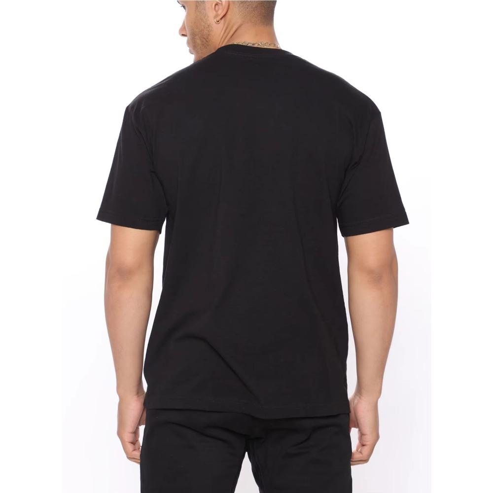 Ironic Men's T-shirt - 1 Fun Proverbial Letter Print Short Sleeve - Comfortable and Breathable Gift