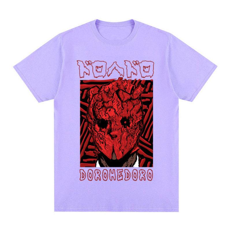 Anime Dorohedoro T-Shrit 90s Manga Shin Kaiman Print Short Sleeve T-shirts Men Women's Fashion Casual Cotton Oversized T Shirts