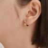 [ELLE Jewelry] 14K GF Simple Line Hole One-Touch Earrings ELGPEE558